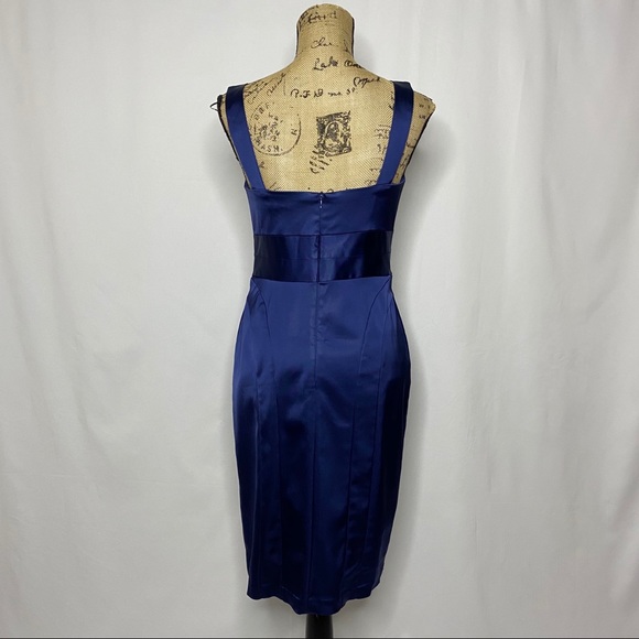 David Meister Navy Blue Shift Dress - Picture 6 of 13